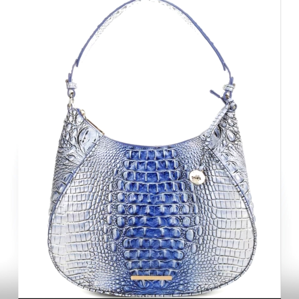 Brahmin Amira Crocodile-Embossed Handbag